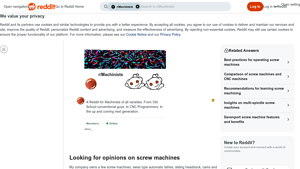 Reddit - Screw Machines Insights