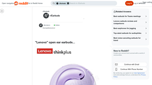 Lenovo - Open Ear Earbuds