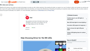 Reddit - 10x 5W White LEDs