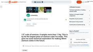Reddit - 1.5 Osmium Cube
