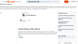 California Motorbikes - 100cc Bicycle Engine Kit