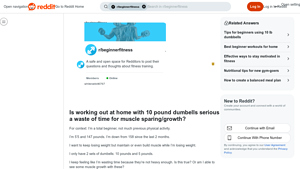 Reddit - Affordable Dumbbells for Home Workouts