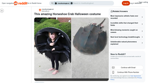 Reddit - Horseshoe Crab Halloween Costume