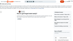 Reddit - Forged Steel Acquisition Guide