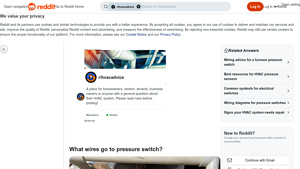 Reddit - Wiring a Well Pressure Switch