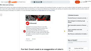 Reddit - Crow's Mask Exaggeration