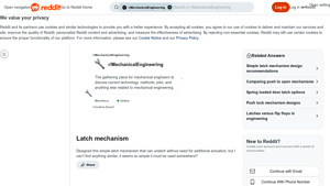 Reddit - Simple Latch Mechanism