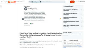 Reddit - Spring Release Mechanism