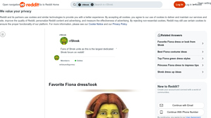 Fiona's Dresses - Iconic Shrek Styles