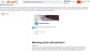 Reddit - Sock Mending Techniques