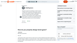 Reddit - Artistic Bevel Gears