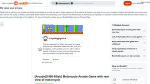 Reddit - Classic Arcade Motorcycle Racer