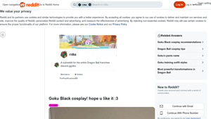 Reddit - Goku Black Cosplay Showcase