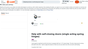 Reddit - 4 1/2 Self-Closing Spring Hinges