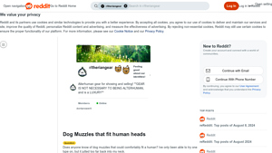 Reddit - Dog Muzzles for Humans