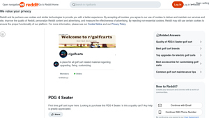 PDG - 4 Seater Golf Cart Insights