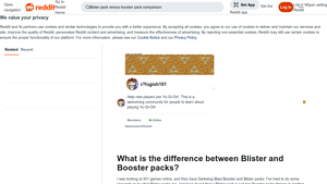 Reddit - Blister Pack Booster Packs