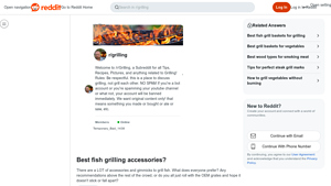 Reddit - Essential Grilling Tools