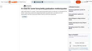 Reddit - Graduation Quotes