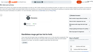 Reddit - Handleless Mugs
