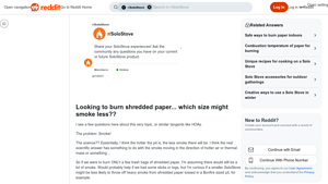 SoloStove - Smoke Output Comparison