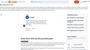 Great Value - Soft and Strong Toilet Paper Review