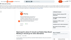 Reddit - Rubber Base Board Molding