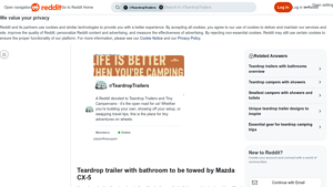 Teardrop Trailer - Bathroom Model for Mazda CX-5