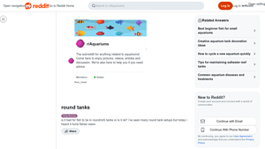 Reddit - Round Tanks for Fish Care