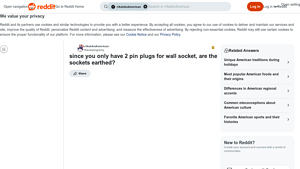 Reddit - 2-Pin Plugs and US Wall Sockets