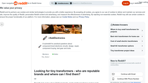 Reputable Brands - Tiny Transformers 5V/12V