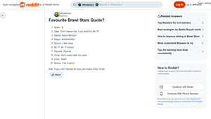 Reddit - Brawl Stars Quotes