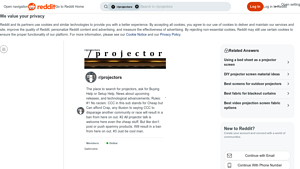 Reddit - DIY Projection Screen Guide