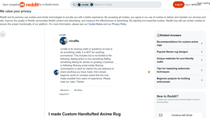 Reddit - Custom Handtufted Anime Rug
