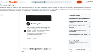 Tobacco Vending Machines - E-Cigarettes