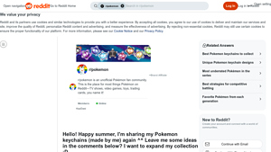 Reddit - Pokemon Keychains