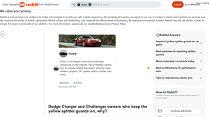Dodge - Yellow Splitter Guards