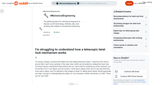 Reddit - Telescopic Twist Lock Mechanism