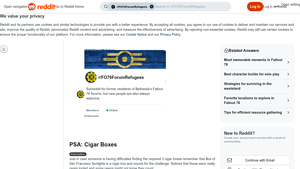 Cigar Boxes - Fallout 76 Challenge