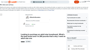 Reddit - Adult Size Hoverboard