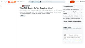Reddit - Favorite Quotes