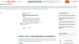 Reddit - Free Mechanical Keyboard Guide