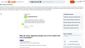 Reddit - Rice Cookers