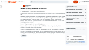 Nickel Plating - Steel vs. Aluminum