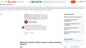 Reddit - Carriage and Galvanized Bolts