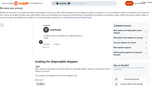 Disposable Slippers - Bulk Suppliers