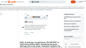 DV E99 PRO - Affordable Drone for Piloting Skills