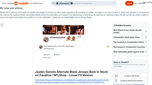 Fanatics - Jayden Daniels Alternate Black Jerseys