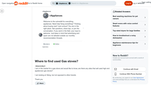 Used Gas Stoves - High-End Brands