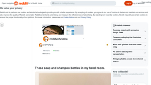 Hotel Soap & Shampoo - Visibility Issue